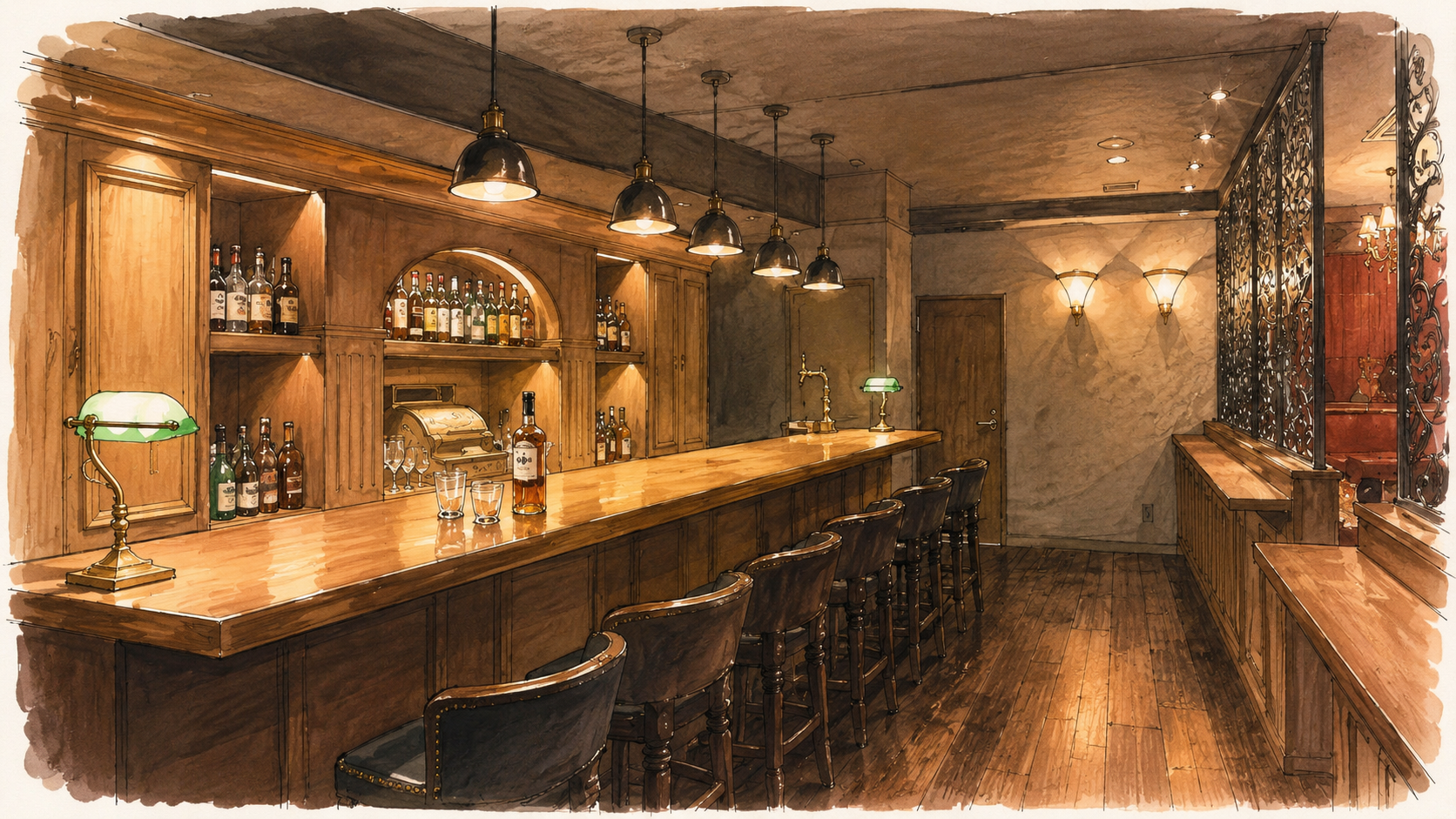 BAR フェイス 店内